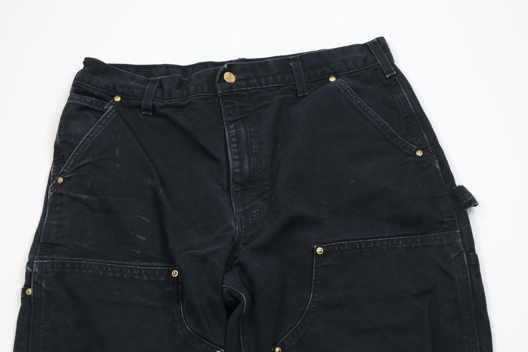 Carhartt Vintage Y2K Carhartt Double Knee Wide Leg Pants Black USA Size US 34 / EU 50 - 2 Thumbnail
