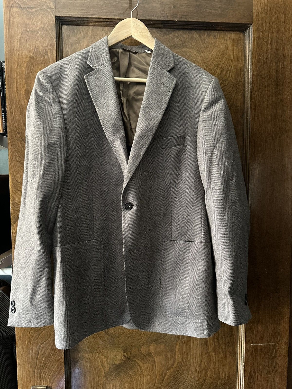 Billy Reid Billy Reid Archie jacket in wool herringbone Size 40R - 1 Thumbnail