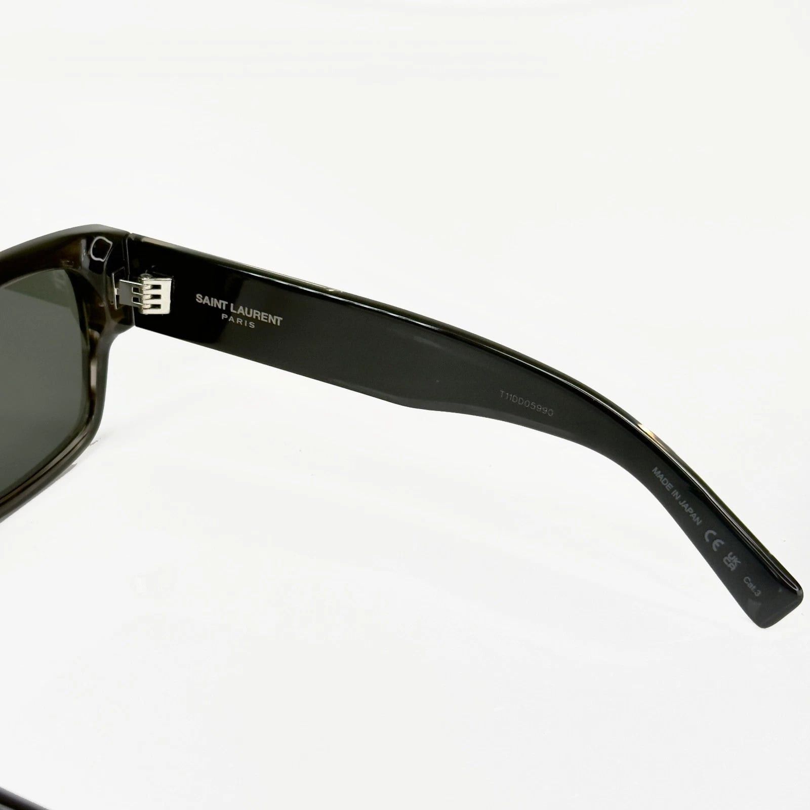 Yves Saint Laurent SAINT LAURENT Naked Wirecore 617 YSL SL617 004 Gray Sunglass Size ONE SIZE - 7 Thumbnail