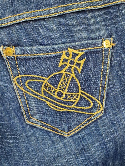 Vivienne Westwood Vivienne Westwood blue distressed denim pants #46-902DLL Size 29" - 6 Thumbnail