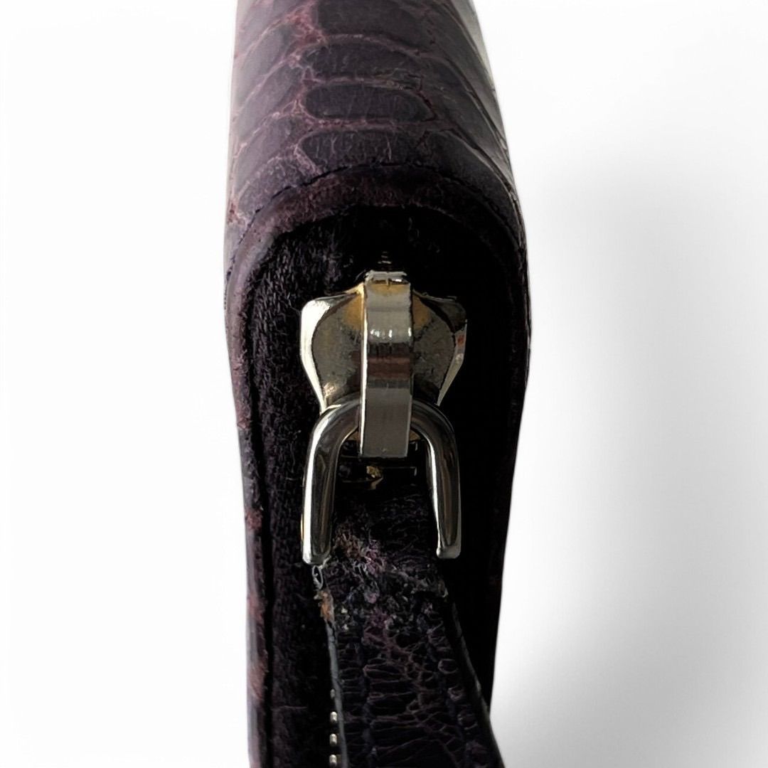 Miu Miu Miu Miu - Crocodile Vintage Purse Wallet Purple Size ONE SIZE - 2 Thumbnail
