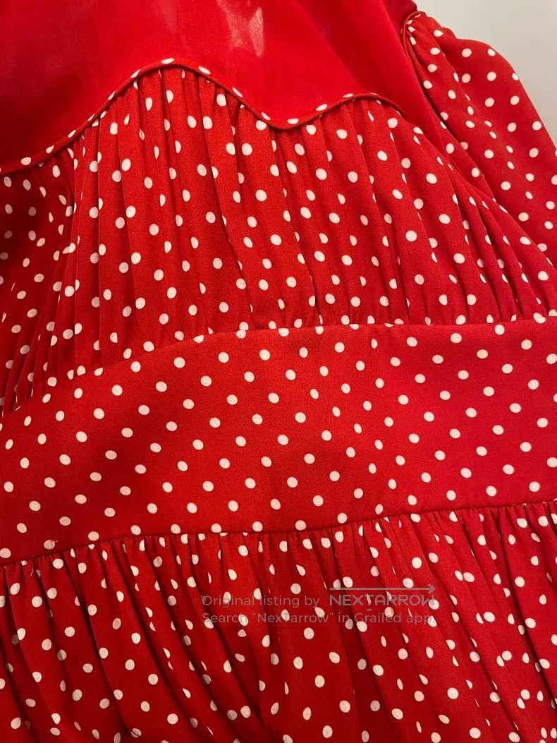 Valentino Valentino Red polka dot dress Size XL / US 12-14 / IT 48-50 - 8 Thumbnail