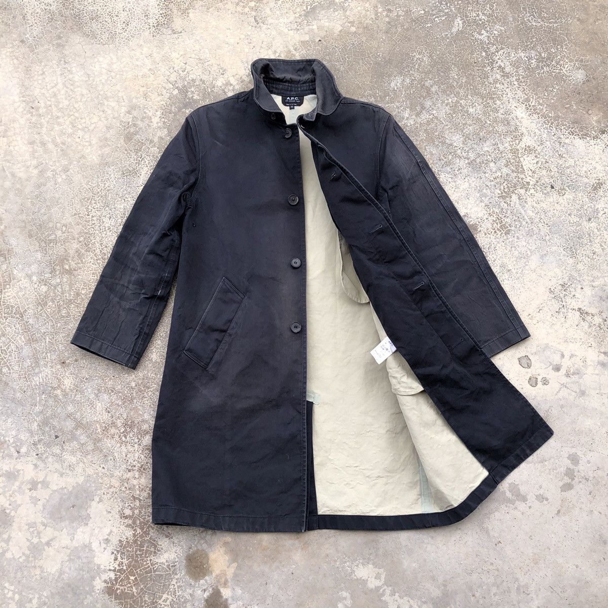 A.P.C. × Designer A.P.C. Rue Madame Paris Raincoat Long Jacket Size US XS / EU 42 / 0 - 1 Thumbnail
