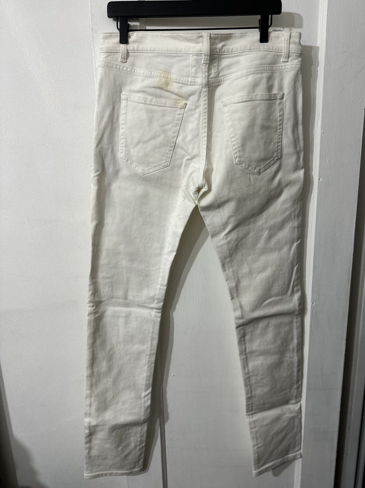 Saint Laurent Paris FW16 White Skinny Denim Size US 31 - 5 Thumbnail