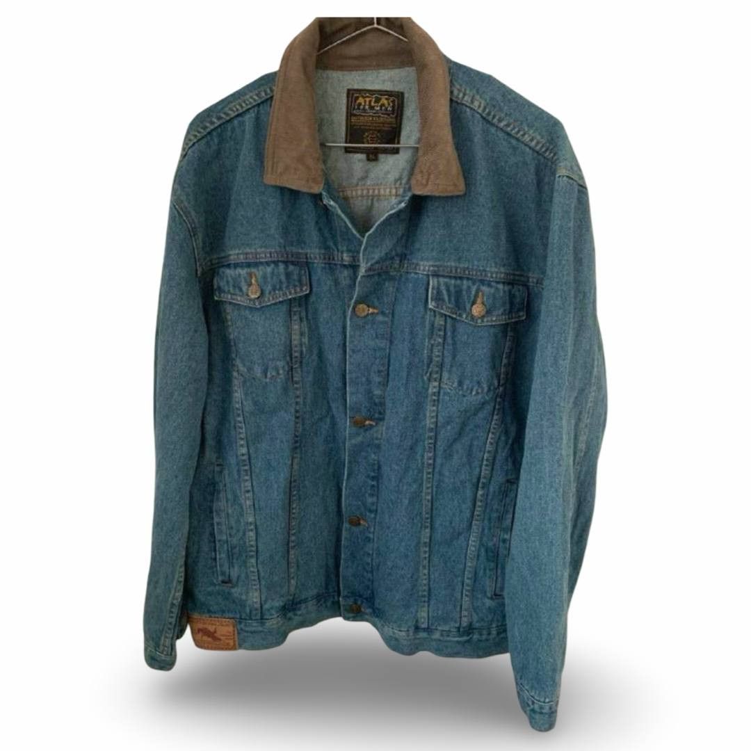 Vintage Atlas corduroy collar trucker JKT #1006 Size US XL / EU 56 / 4 - 1 Thumbnail