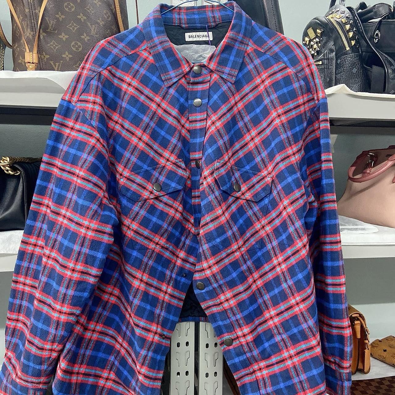 Balenciaga Balenciaga Plaid Quilted Jacket Size 34 Size XS / US 0-2 / IT 36-38 - 1 Thumbnail