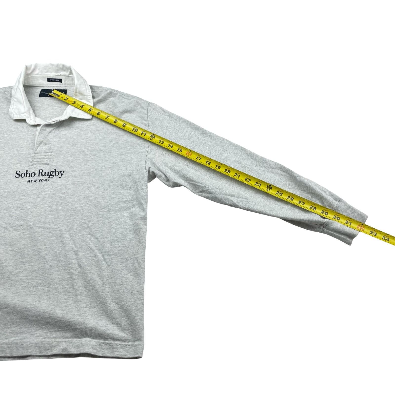 Abercrombie & Fitch Abercrombie & Fitch Men's Oversized L/S Soho Rugby Polo Shir Size US S / EU 44-46 / 1 - 7 Thumbnail