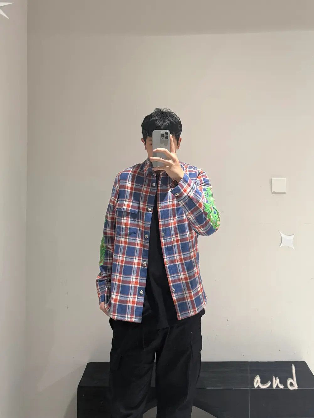Chrome Hearts Chrome Hearts Sleeve Print Flannel Shirt Size US L / EU 52-54 / 3 - 14 Thumbnail