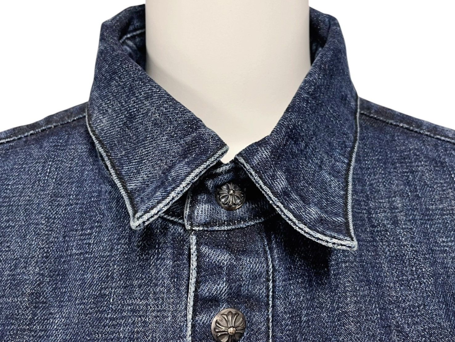 Chrome Hearts Chrome Hearts Cross Patch Denim Jacket Size US XL / EU 56 / 4 - 3 Thumbnail