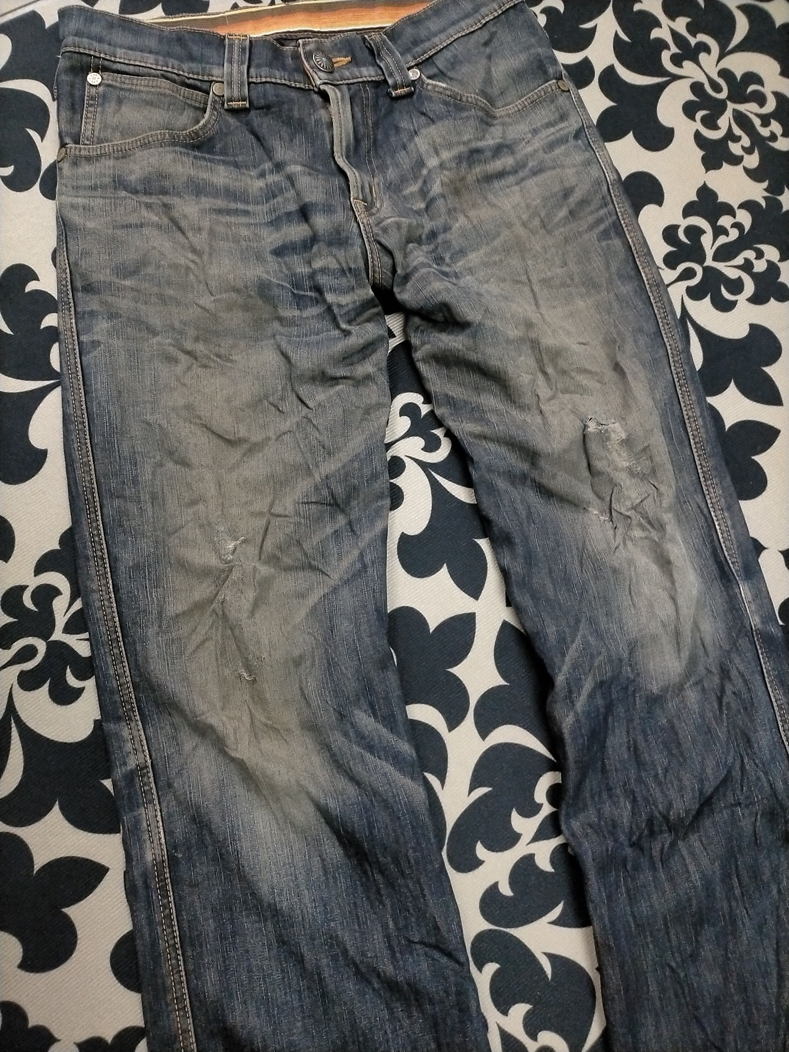 Edwin × If Six Was Nine 🔥Flare🔥Edwin xv Distressed Flare Jeans Size US 31 - 4 Thumbnail