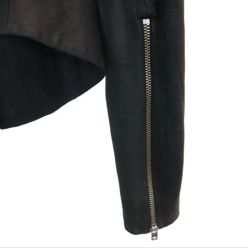 Helmut Lang HELMUT LANG sizeP Women's short leather jacket Size M / US 6-8 / IT 42-44 - 3 Thumbnail