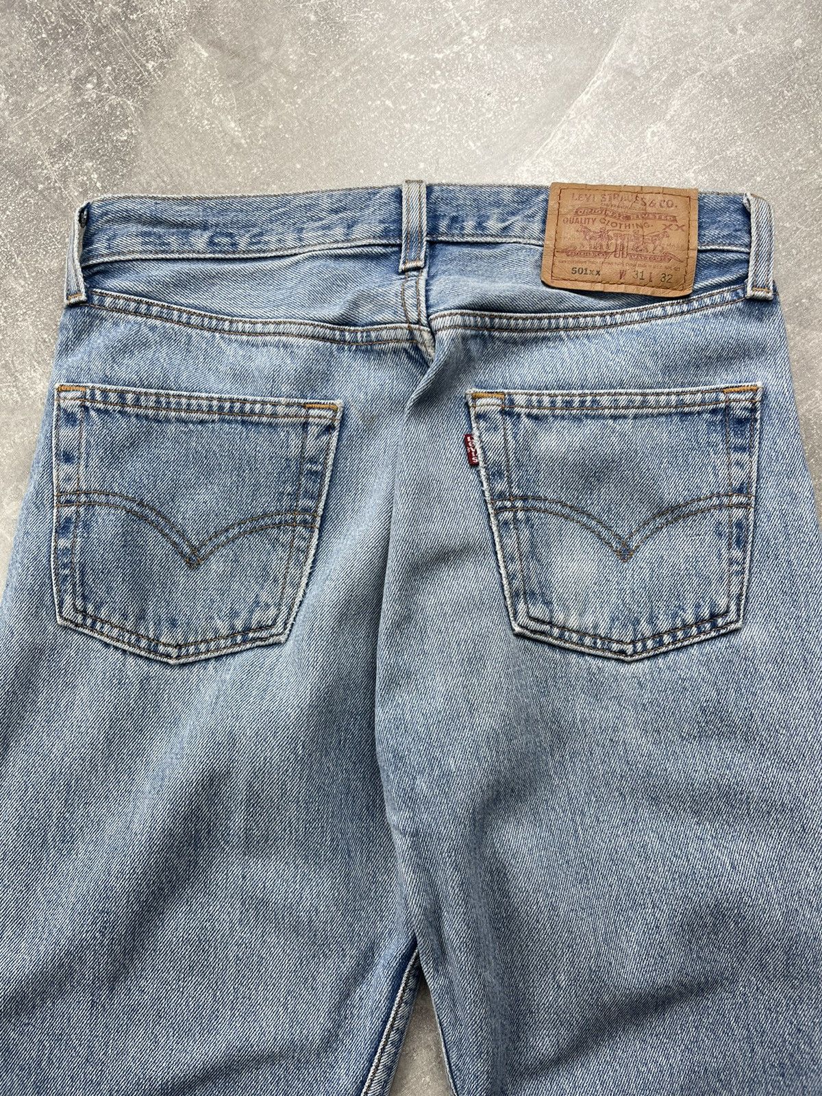 Levi's × Vintage Vintage Levis 501xx Light Blue Jeans Size US 31 - 4 Thumbnail