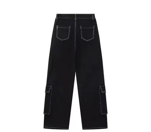 Japanese Brand × Jean Black Cargo Carpenter Denim Jeans Size US 32 / EU 48 - 2 Thumbnail