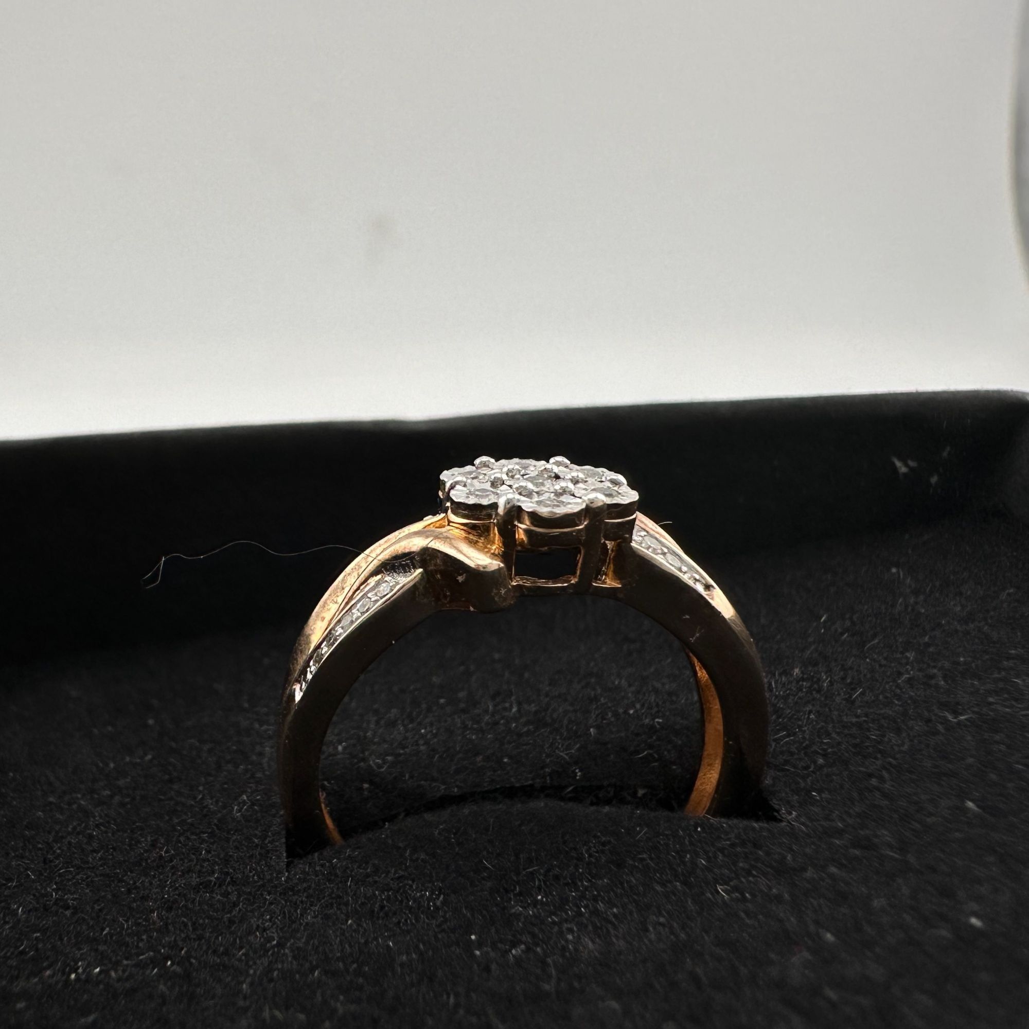 Other Two Tone Natural Diamond Sweetheart Ring Size 6.75 Size ONE SIZE - 15 Thumbnail