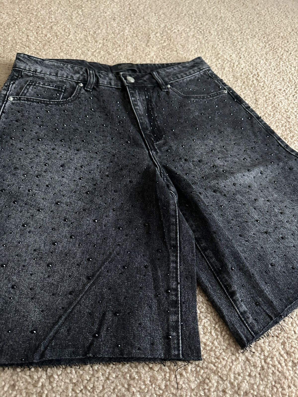 HMDD HMDD Black Crystal Billie Jean Shorts Size Small Size US 32 / EU 48 - 2 Thumbnail