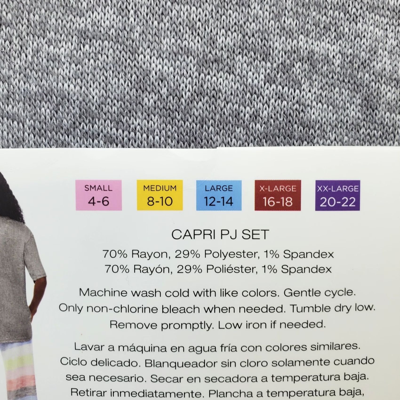 DKNY DKNY 2 Piece Capri Pajama Set Womens Size XXL Multicolor Knit Short Sleeve Pullover NWT Size XXL / US 16-18 / IT 52-54 - 6 Thumbnail
