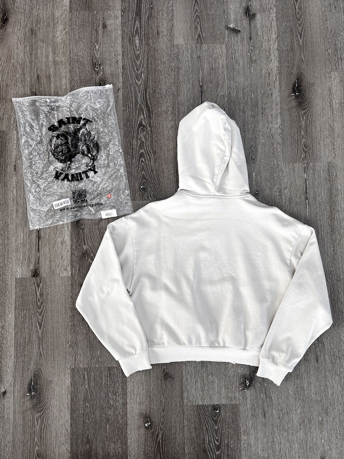 Saint Vanity Saint Vanity “Vain Life” Hoodie (Cream) / SMALL Size US S / EU 44-46 / 1 - 2 Thumbnail