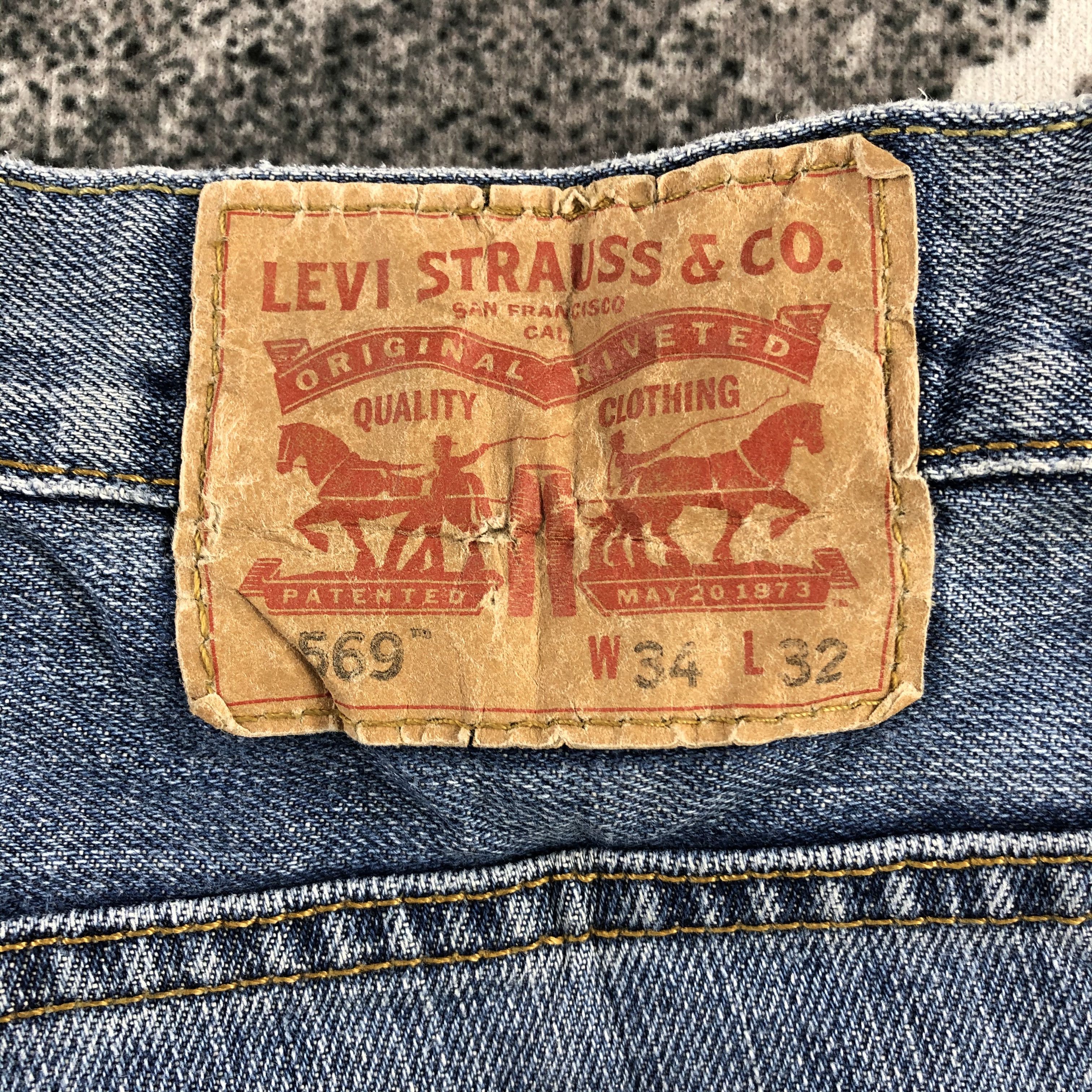 Levi's Levis 569 Jeans Faded Blue Denim KJ870 Size US 34 / EU 50 - 5 Thumbnail