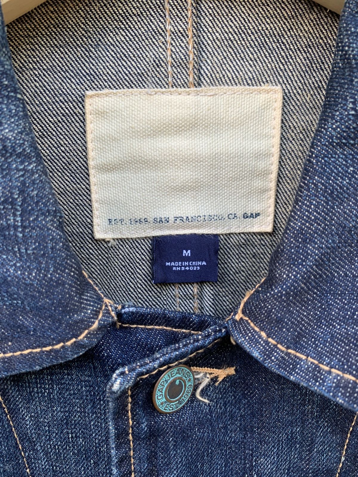 Gap Vintage FALL 2003 GAP chore denim jacket Size US M / EU 48-50 / 2 - 10 Thumbnail