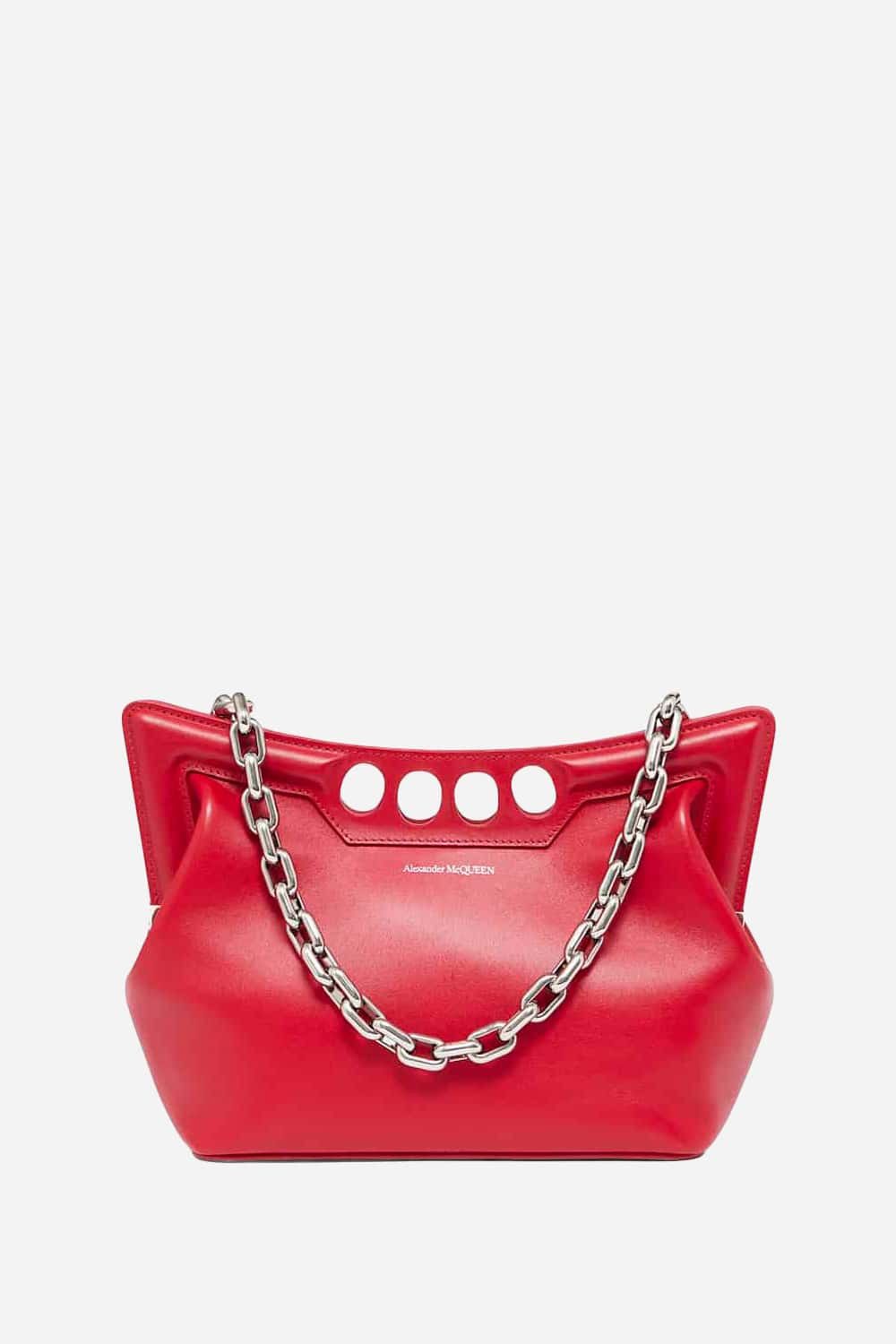 Alexander McQueen o1w1db10126 Size: OS/Small Peak Bag in Red Size ONE SIZE - 1 Preview