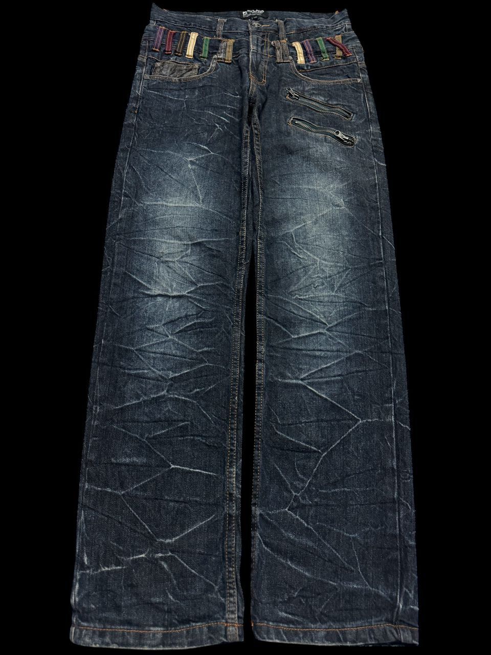 Undercover 💥Double Waist💥Insane Nylus Clawmark Zipper Style Dark Jeans Size US 29 - 1 Thumbnail