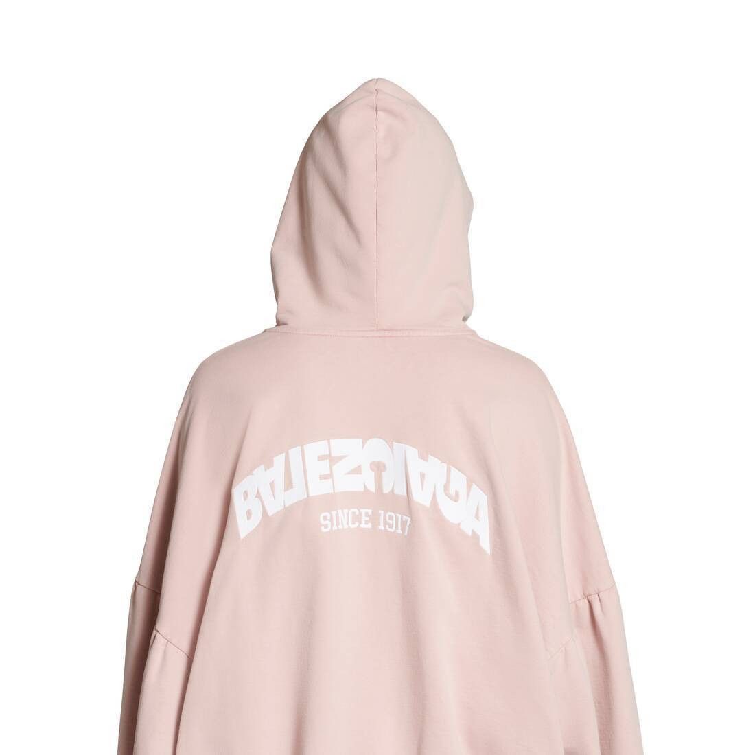 Balenciaga o1in1g0725 Back Flip Round Zip-Up Hoodie Oversized Size XS / US 0-2 / IT 36-38 - 6 Thumbnail