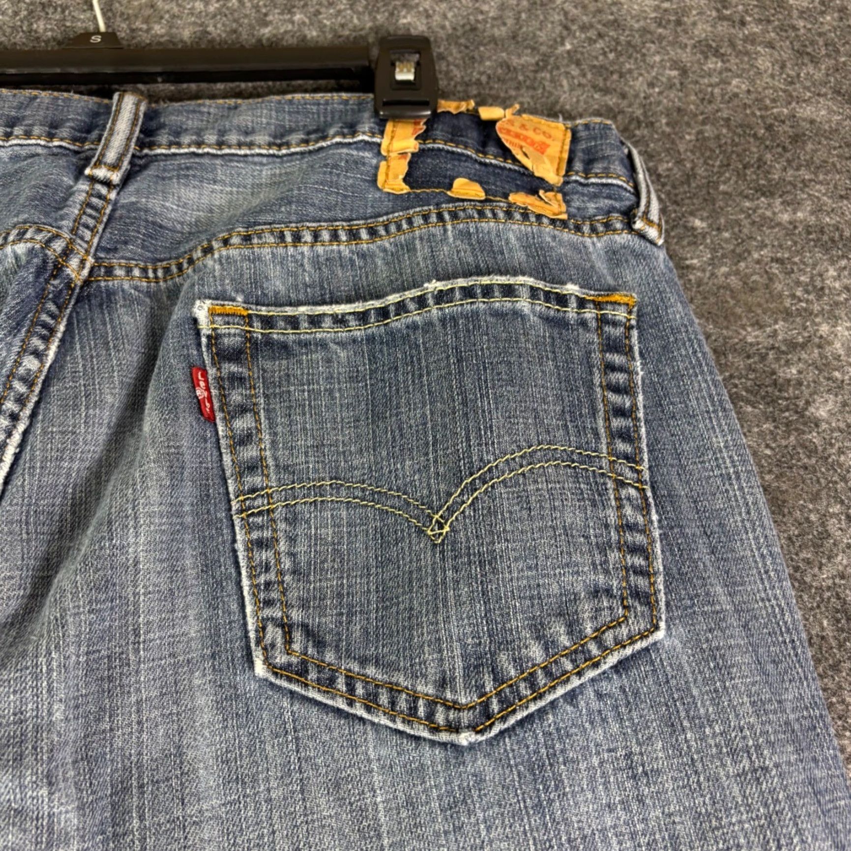 Levi's Levi's 559 Jeans Mens 34x31 Blue Distressed Denim 90s Vtg Relaxed Straight Moderate Rise Casual Pants Size US 34 / EU 50 - 6 Thumbnail