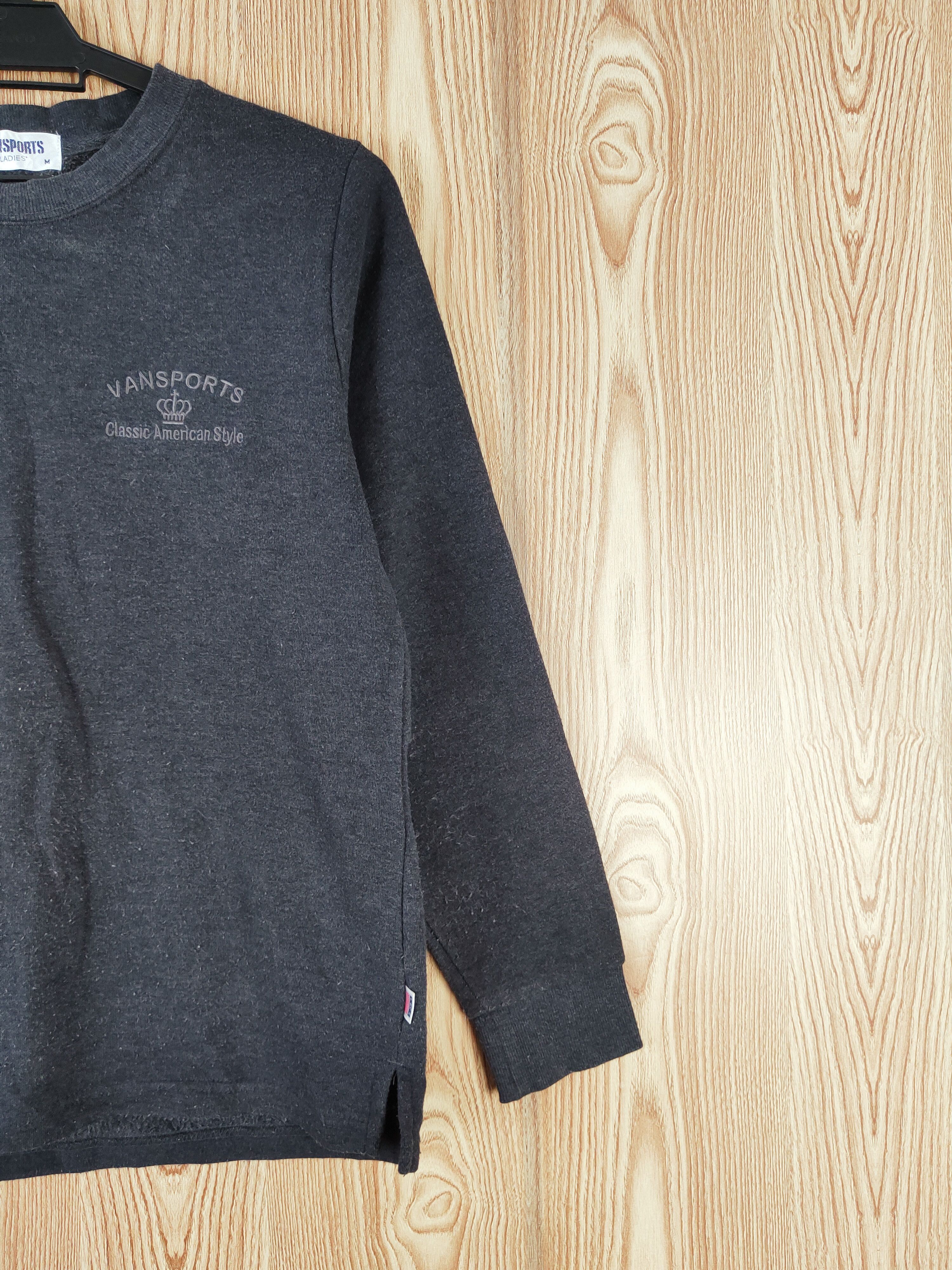 Japanese Brand × Vintage Rare Stuff 🔥 Vansports Dark Gray Sweatshirts Size M / US 6-8 / IT 42-44 - 6 Thumbnail