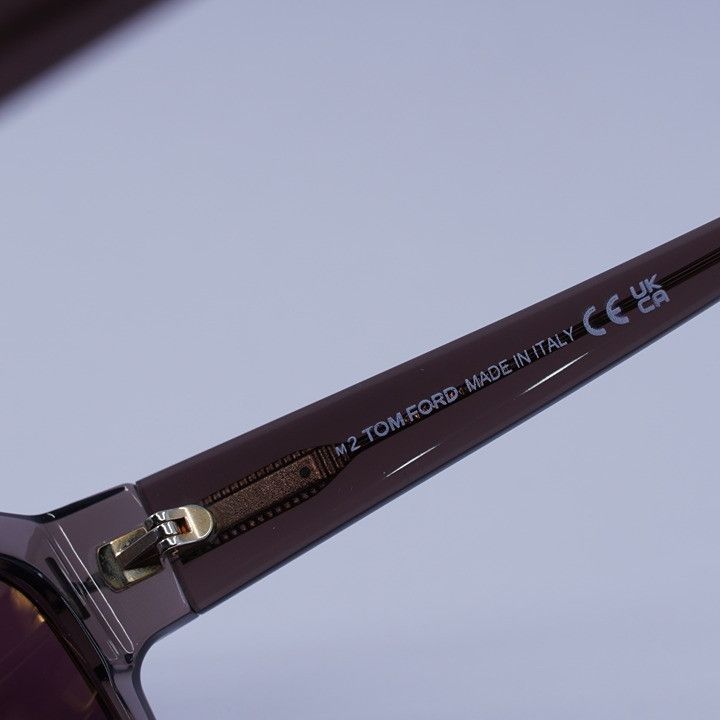 Tom Ford Tom Ford FT1075 45U Ezra Sunglasses Brown Rectangle Frame Size ONE SIZE - 8 Thumbnail
