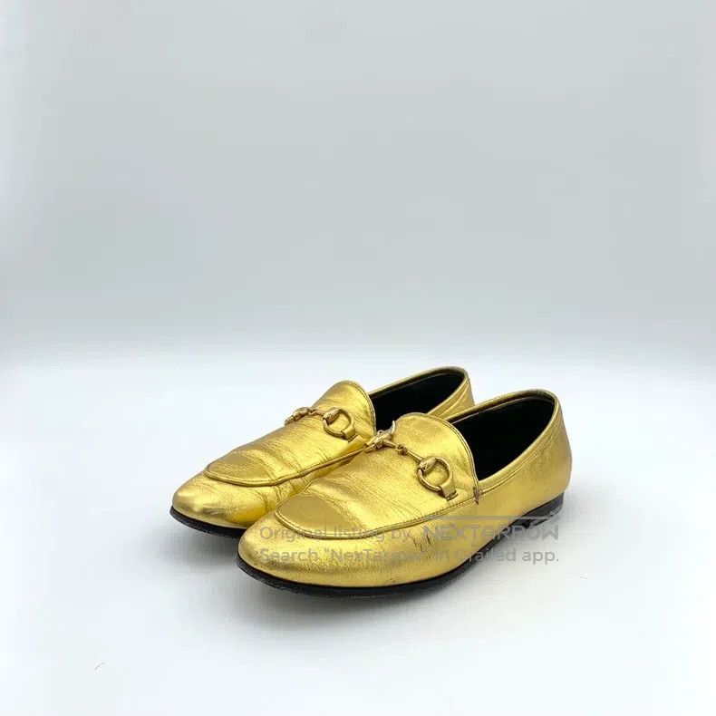 Gucci Gucci Golden horse buckle casual flat loafers Size US 5 / IT 35 - 1 Thumbnail
