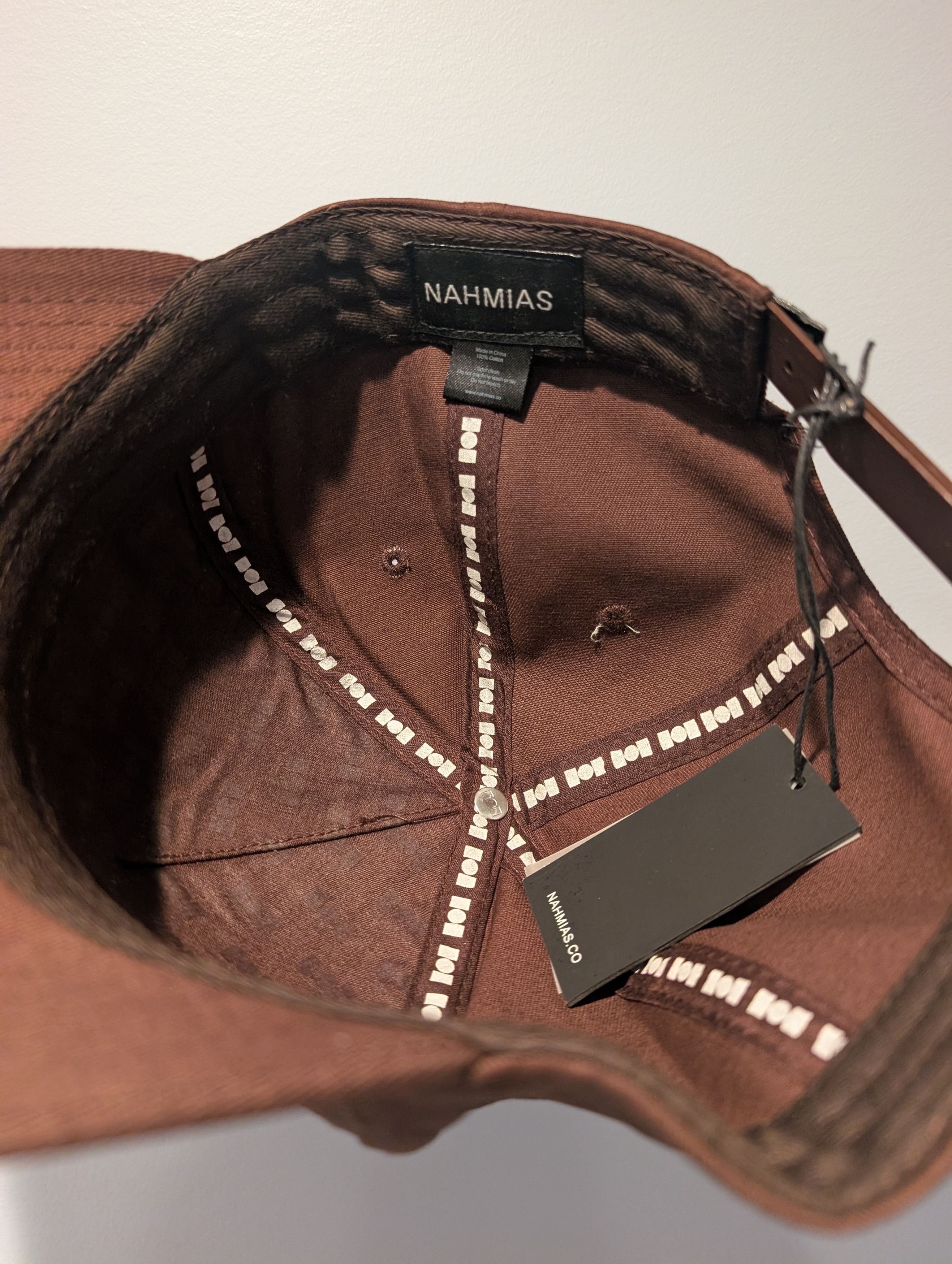 Nahmias Brand New Nahmias Brown Snapback Size ONE SIZE - 4 Thumbnail