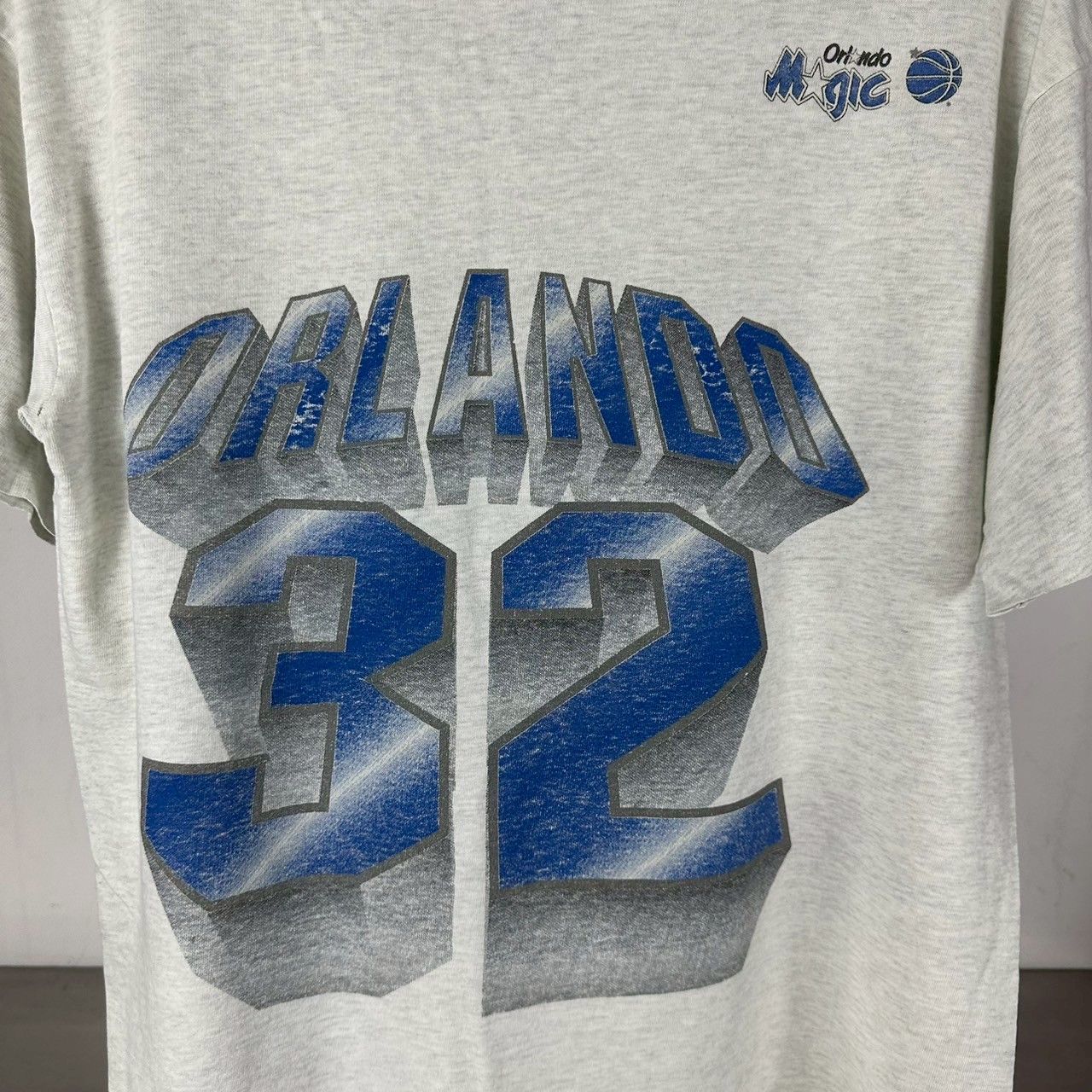 Fruit Of The Loom × NBA × Vintage Vintage 90s Orlando Magic #32 Shaquille O'Neal NBA T-shirt Size US M / EU 48-50 / 2 - 3 Thumbnail