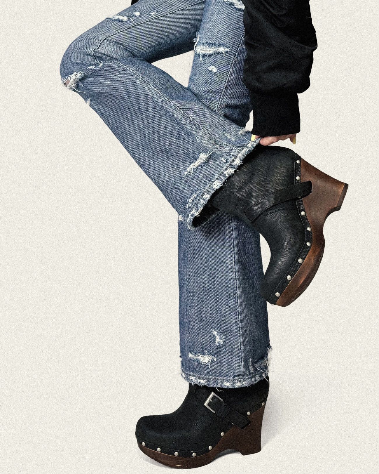 Ugg UGG Leather Designer Ganni Style Biker Heeled Boots Size US 9 / IT 39 - 3 Thumbnail