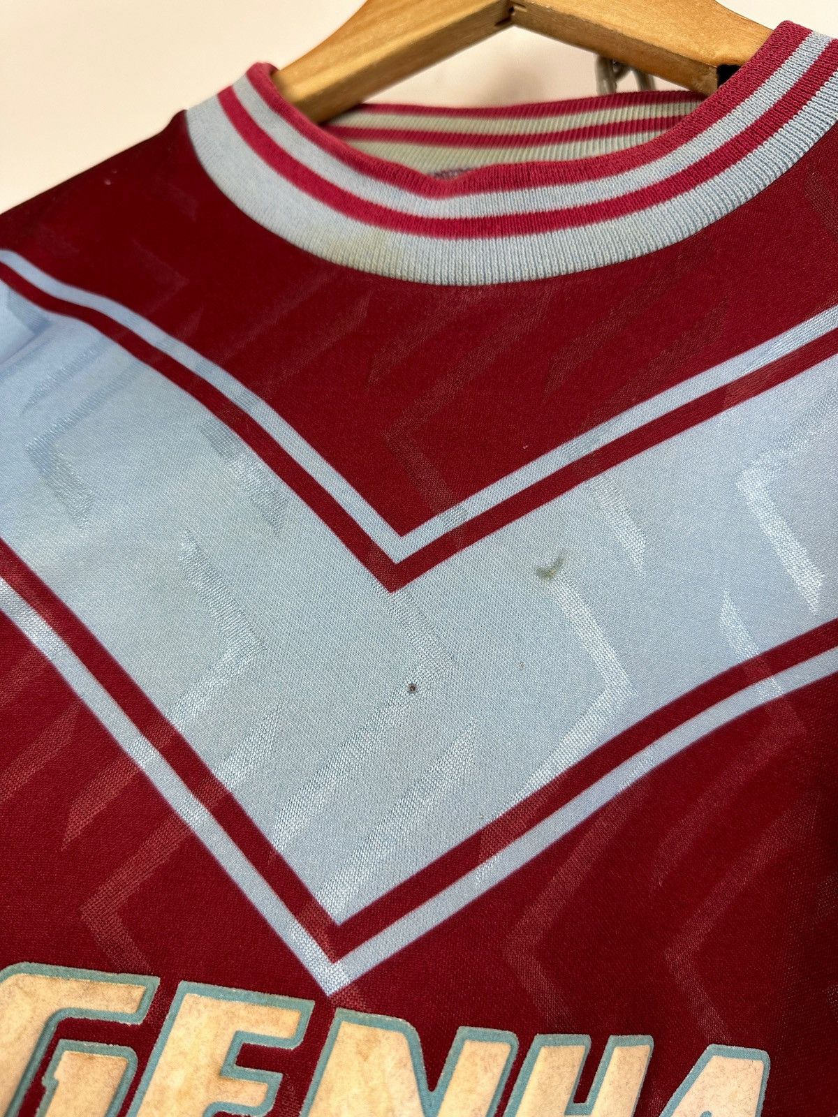 PONY 1993/1995 Vintage West Ham United Pony Home Soccer Jersey Size US M / EU 48-50 / 2 - 21 Thumbnail