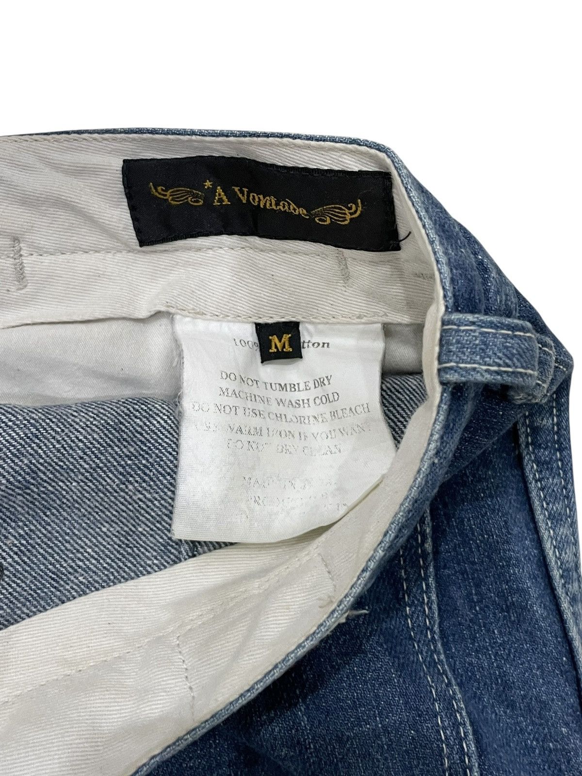 *A VONTADE *A Vontade Buckle Backs Denim Work Pants Kapital Style Size US 32 / EU 48 - 8 Thumbnail