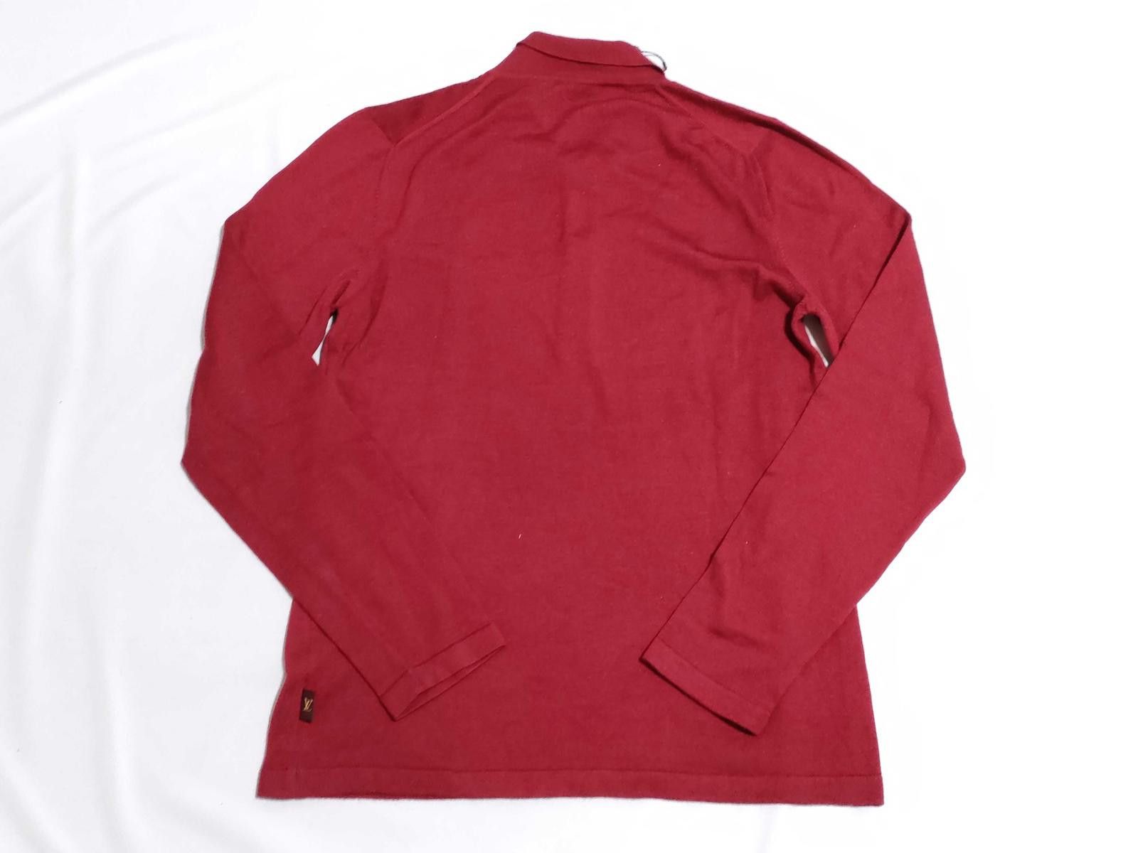 Louis Vuitton Louis Vuitton Paris Red Long Sleeve Polo Size US M / EU 48-50 / 2 - 2 Thumbnail