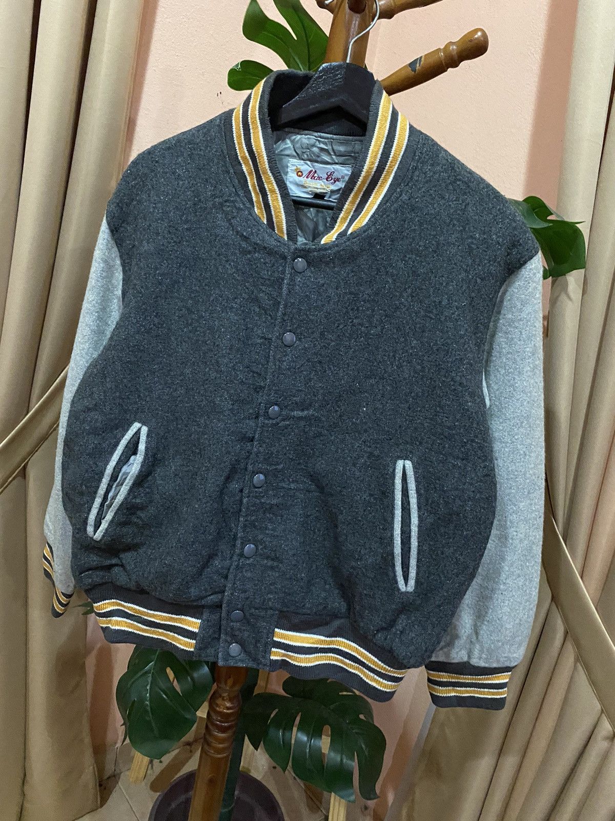 Other VINTAGE 90S MAC EYES WOOL VARSITY JACKET Size US M / EU 48-50 / 2 - 2 Thumbnail