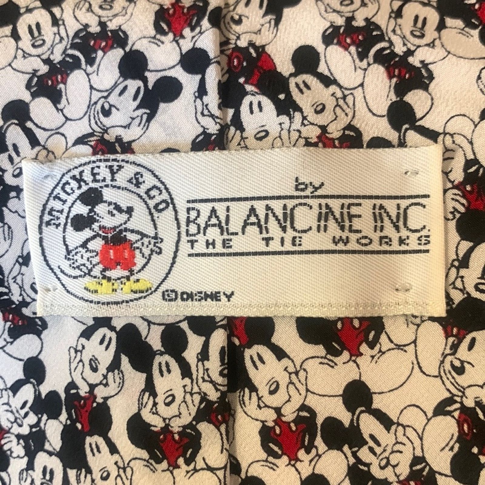 Disney Disney Mickey Mouse silk necktie by Balancine Inc. Size ONE SIZE - 5 Thumbnail