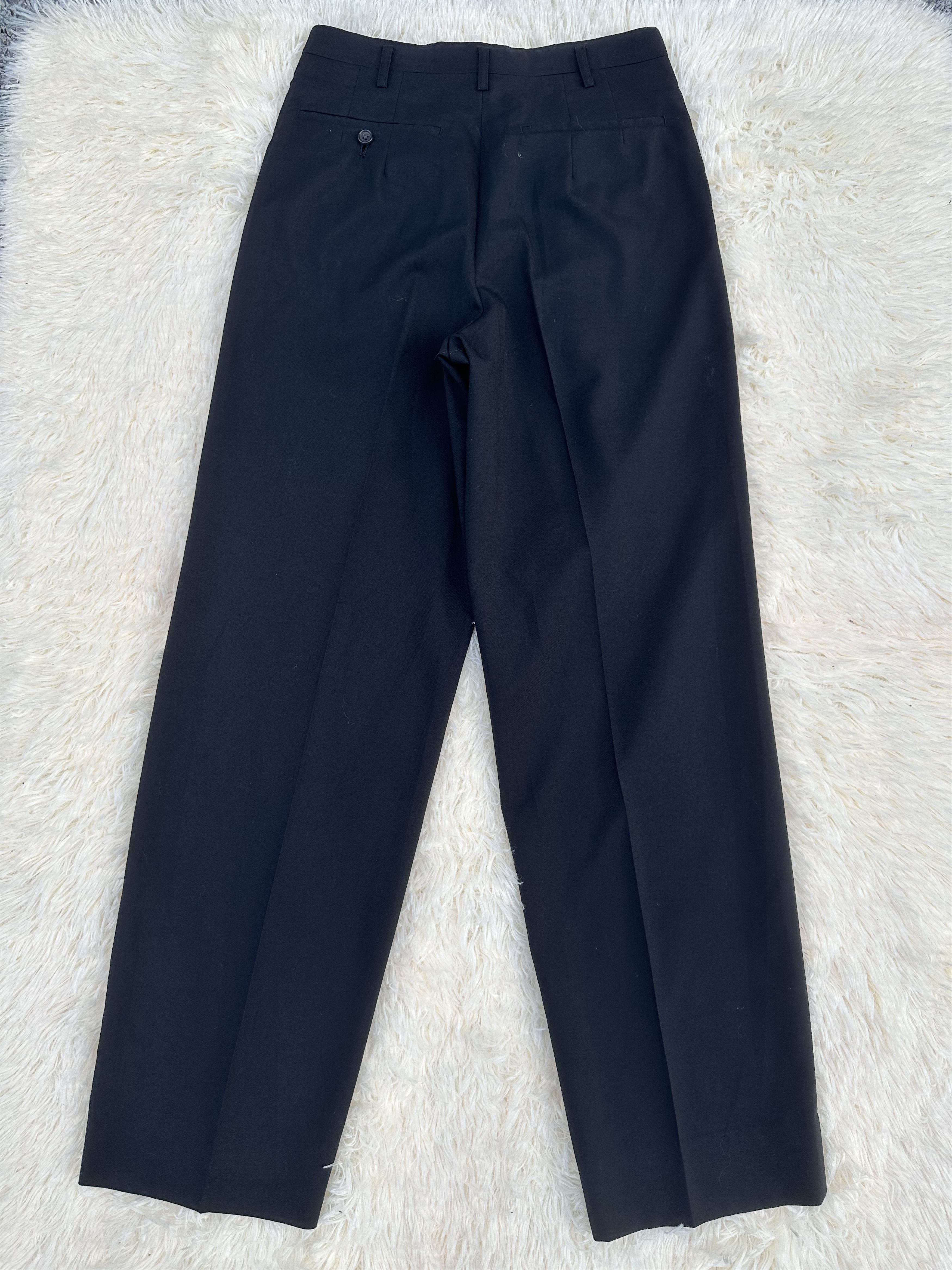 Yohji Yamamoto Vintage 80s Y’s For Men Baggy Black Trouser Pant Size US 28 / EU 44 - 4 Thumbnail