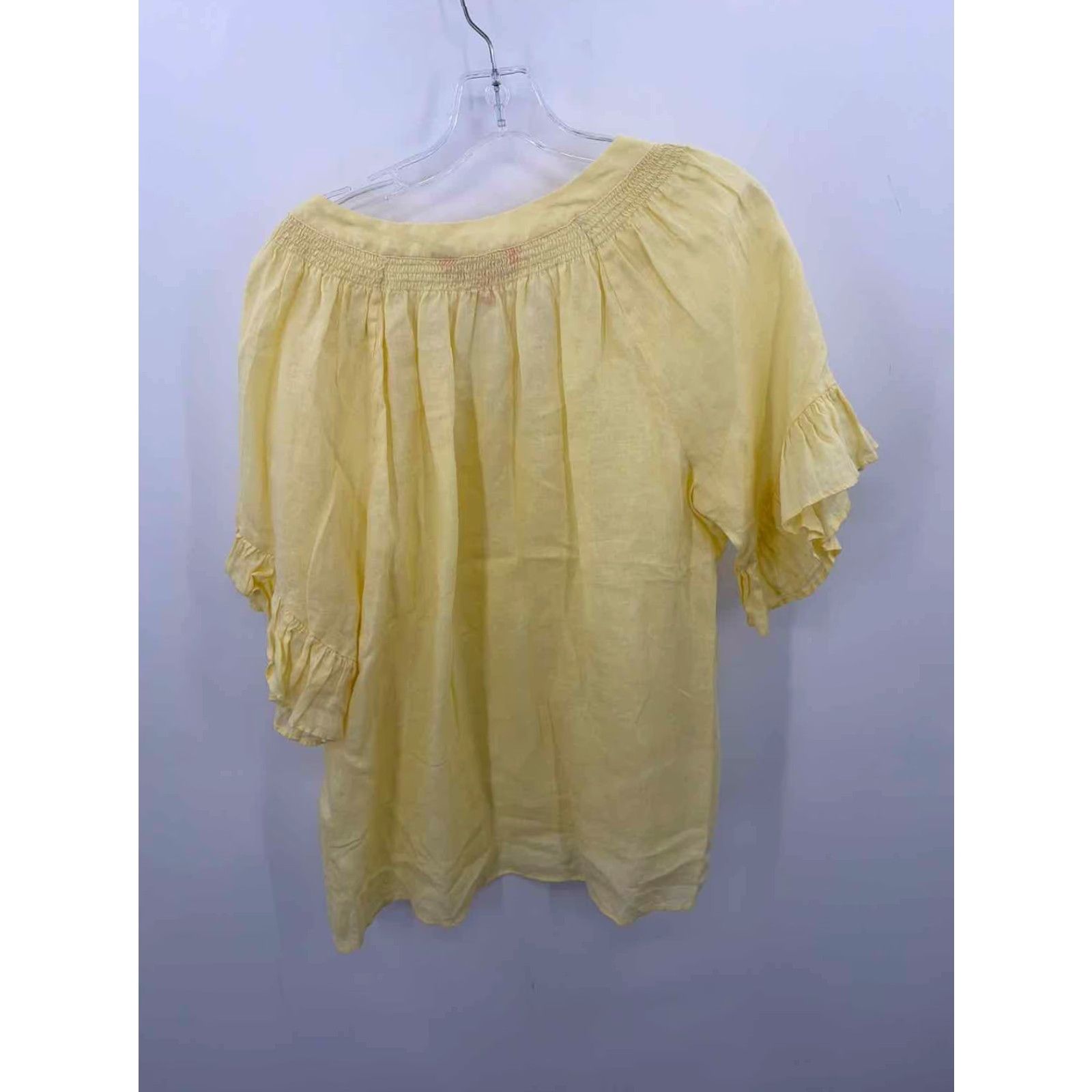 Lilly Pulitzer Lilly Pulitzer Blouse Yellow Large Regular Pre-Owned Size L / US 10 / IT 46 - 2 Thumbnail