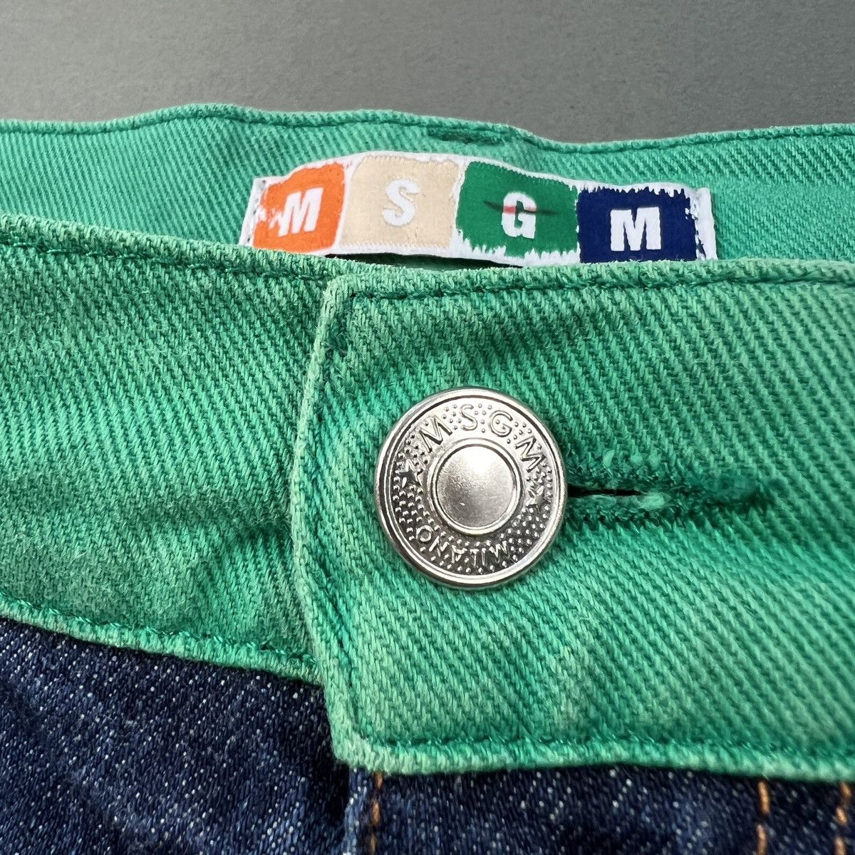 MSGM MSGM Color Block Jeans Made in Italy Size US 32 / EU 48 - 6 Thumbnail