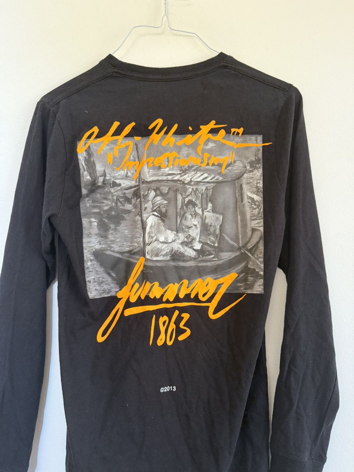 Off-White Off White Impressionism 1863 Long Sleeve TEE Size US XS / EU 42 / 0 - 7 Thumbnail