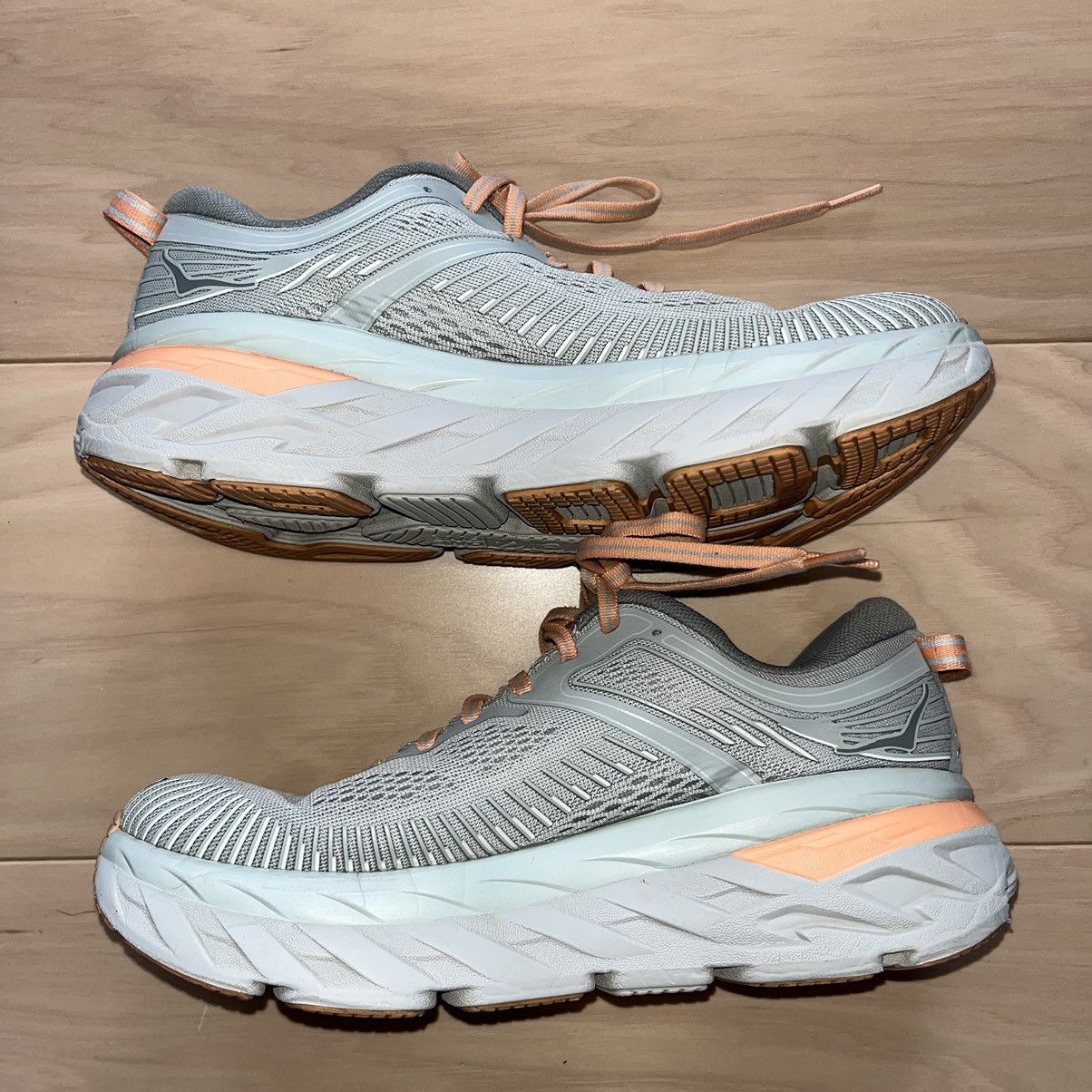 Hoka Women’s Sz 8 - Hoka One One Bondi 7 Harbor Mist W Running Size US 8 / IT 38 - 3 Thumbnail
