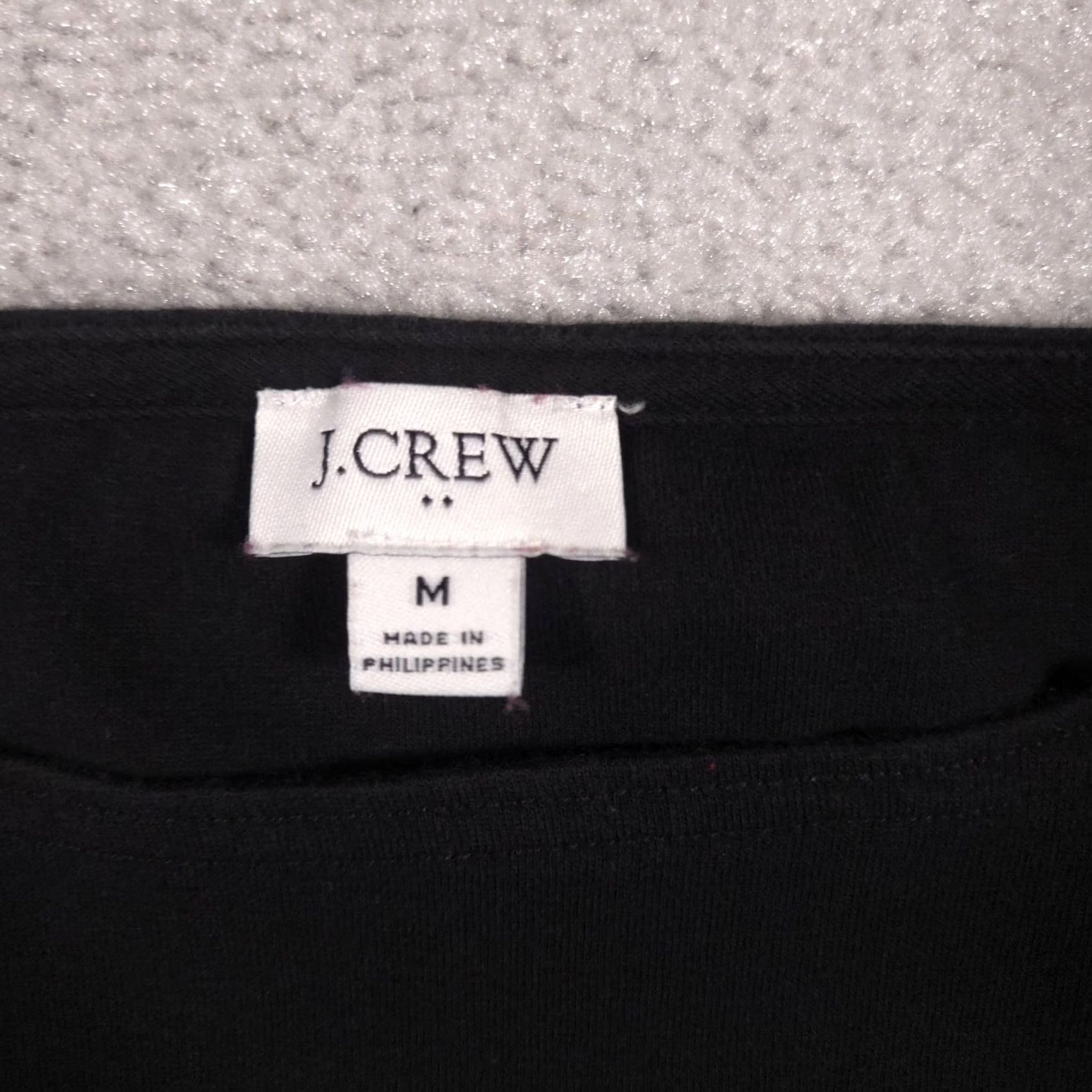 J.Crew J.Crew Shirt Womens M Black Boat Neck Long Sleeve Button Cuff Stretch Top Size M / US 6-8 / IT 42-44 - 5 Thumbnail