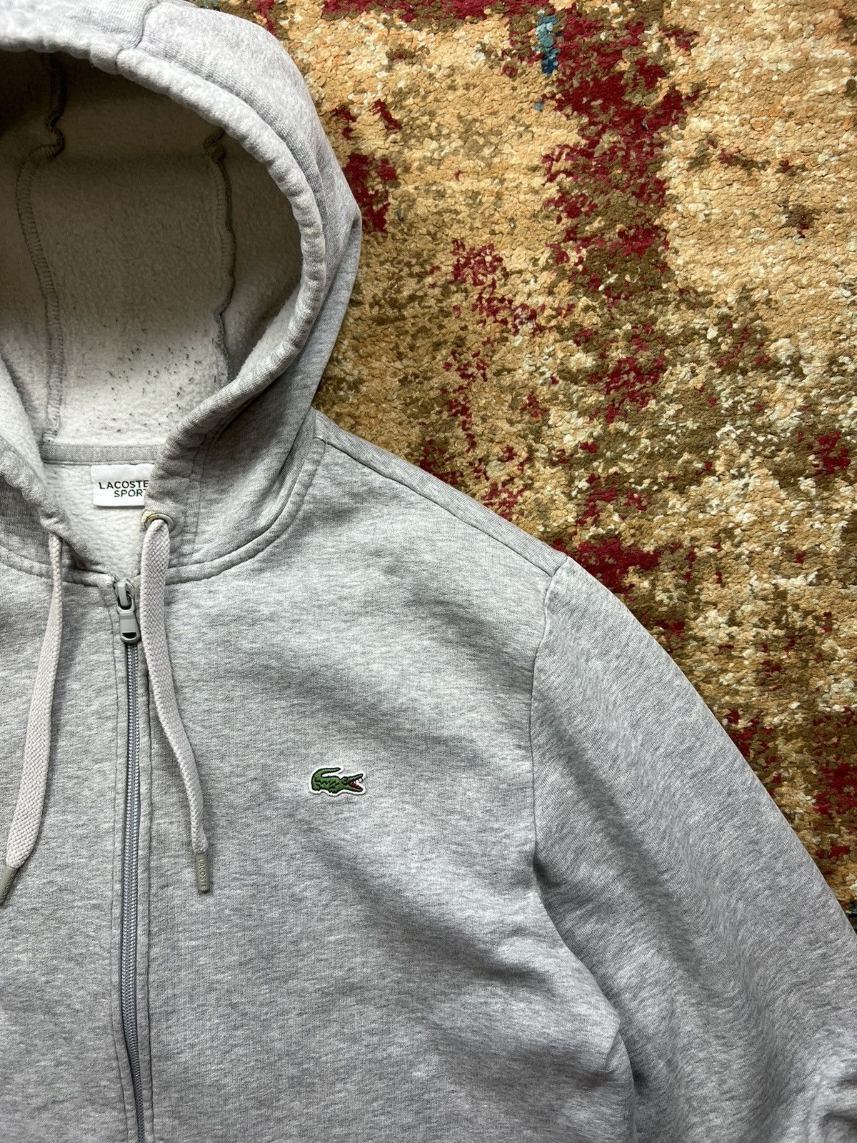 Lacoste × Vintage 90’s LACOSTE SPORT RETRO ZIP HOODIE BIG LOGO Size US L / EU 52-54 / 3 - 3 Thumbnail