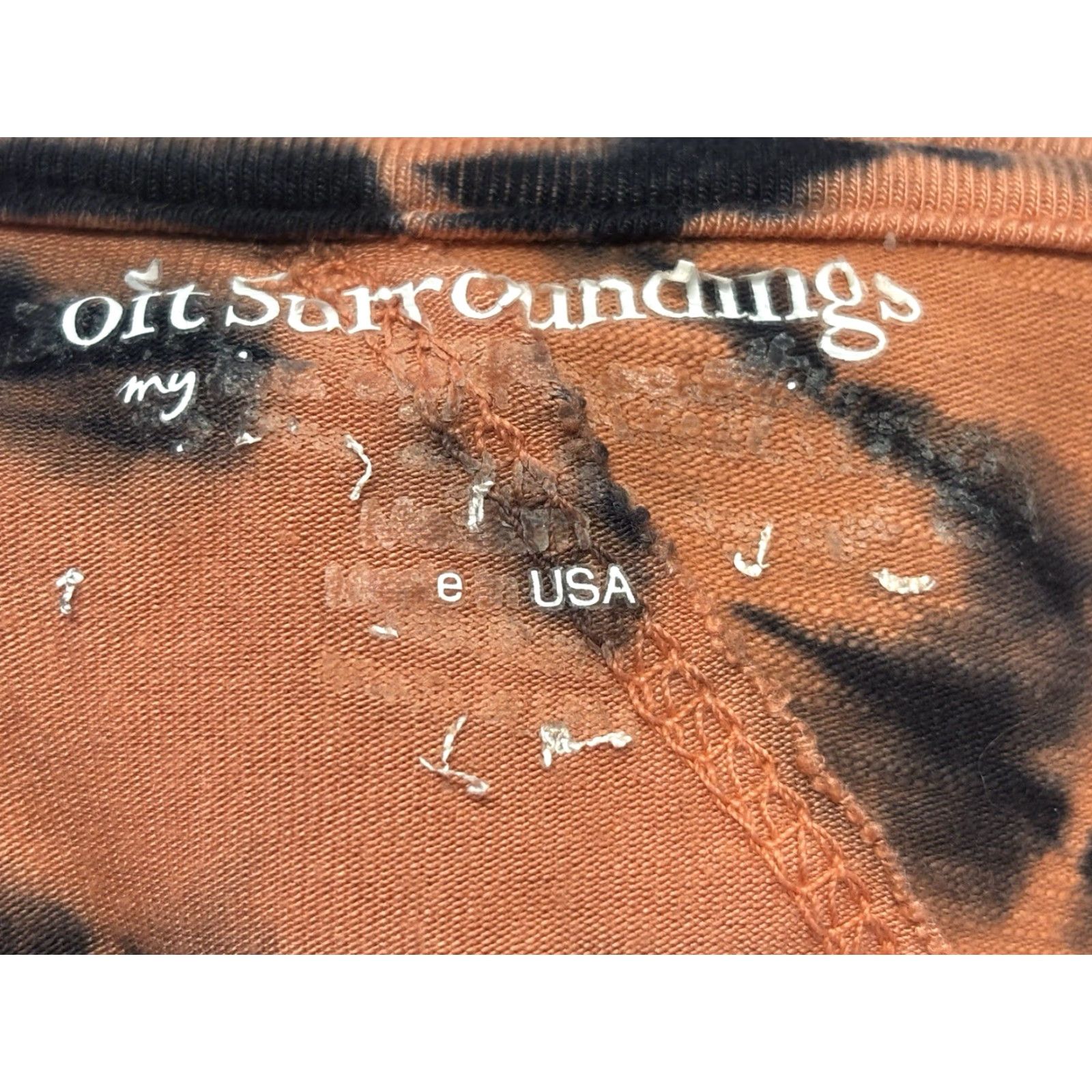 Soft Surroundings Soft Surroundings Tie Dye Tunic Top Shirt Women’s M Orange Bohemian Hippie Long Sleeve Pullover Casual Rayon Blend Asymmetric Hem Size M / US 6-8 / IT 42-44 - 6 Thumbnail