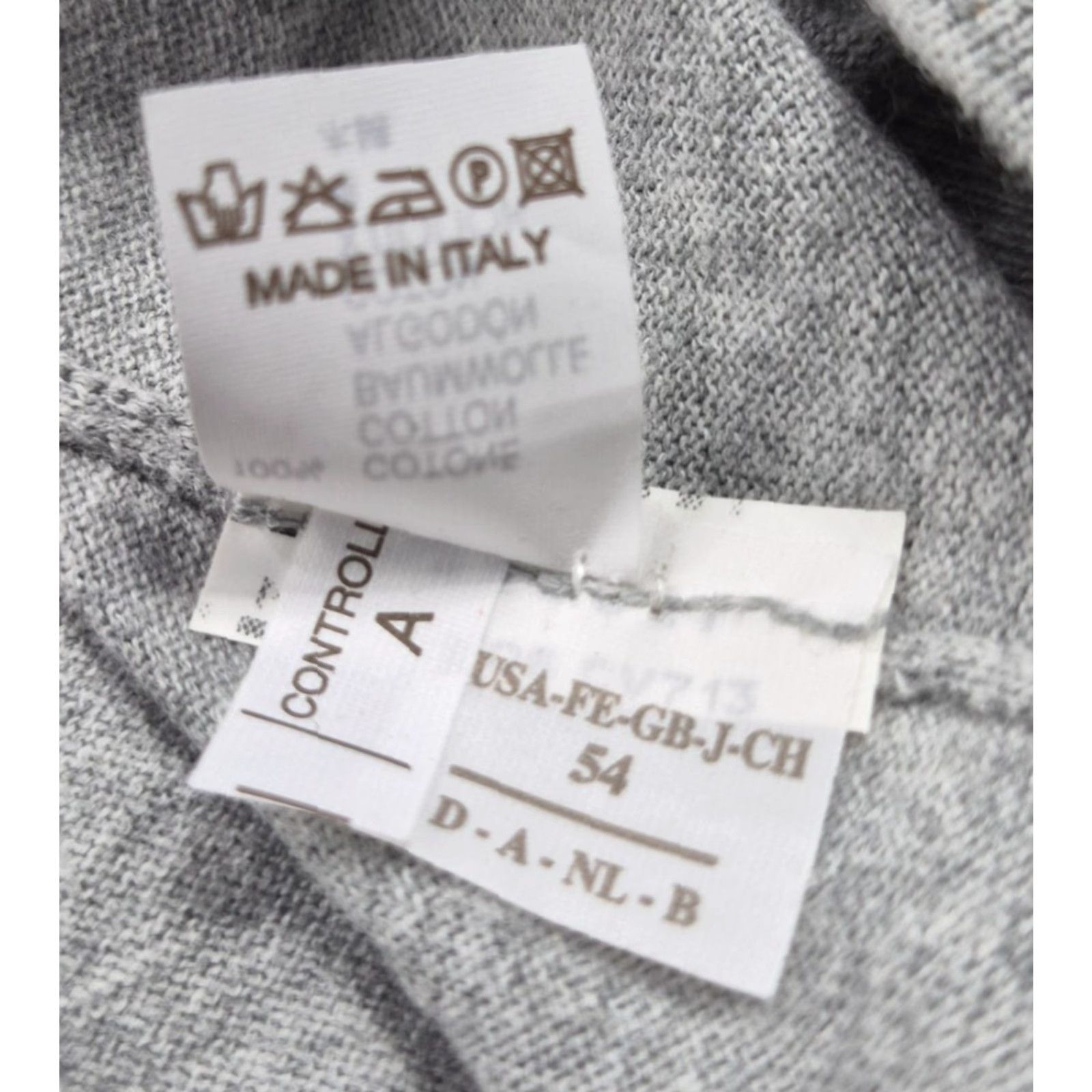 Brunello Cucinelli VINTAGE Brunello Cucinelli Sweater Cardigan Mens 2XL Gray Cotton V-Neck Knit Made Italy Shirt? Size US XXL / EU 58 / 5 - 7 Thumbnail