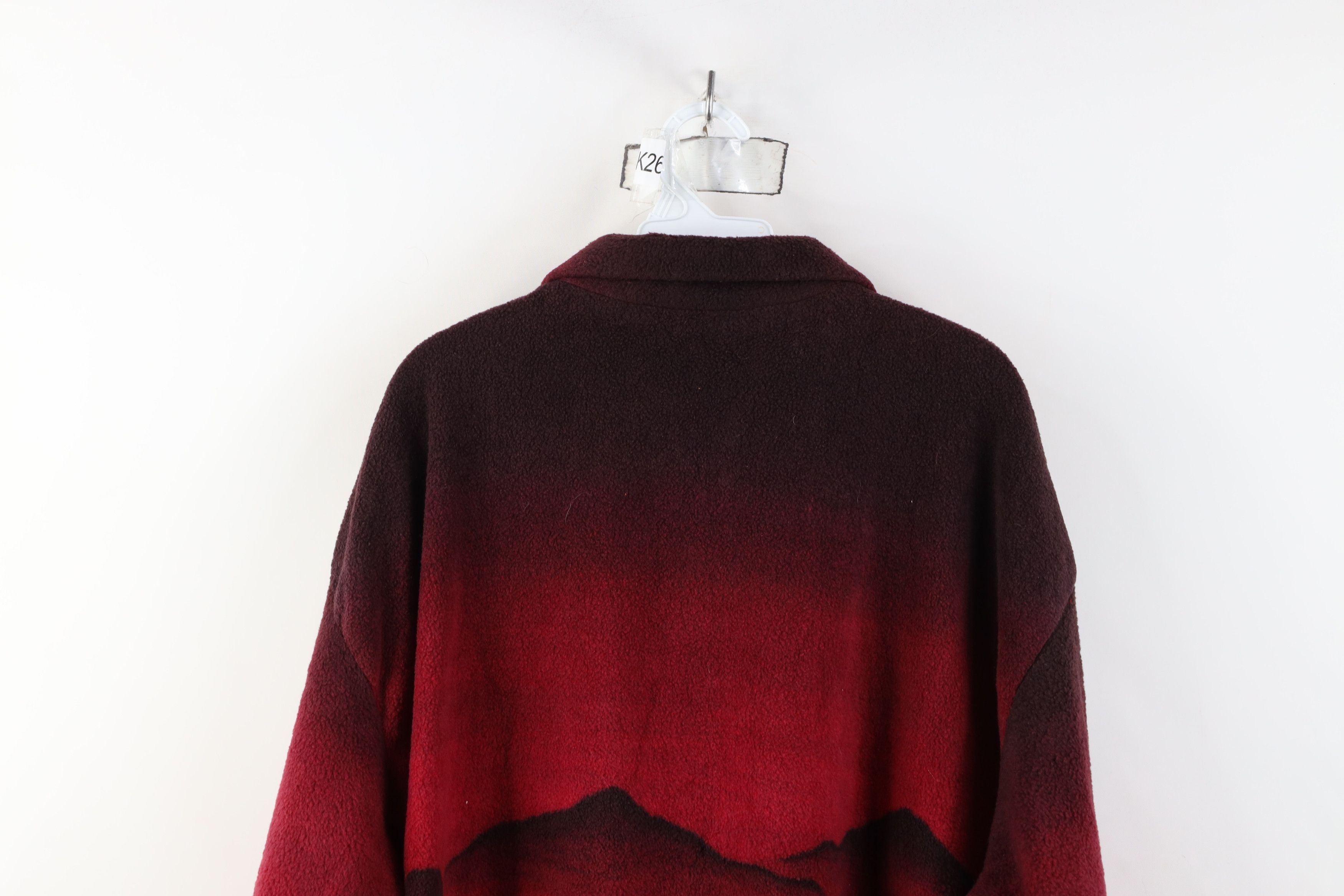 Vintage Vintage 90s Streetwear All Over Print Fleece Sweater Size 3XL / US 20-22 - 10 Thumbnail