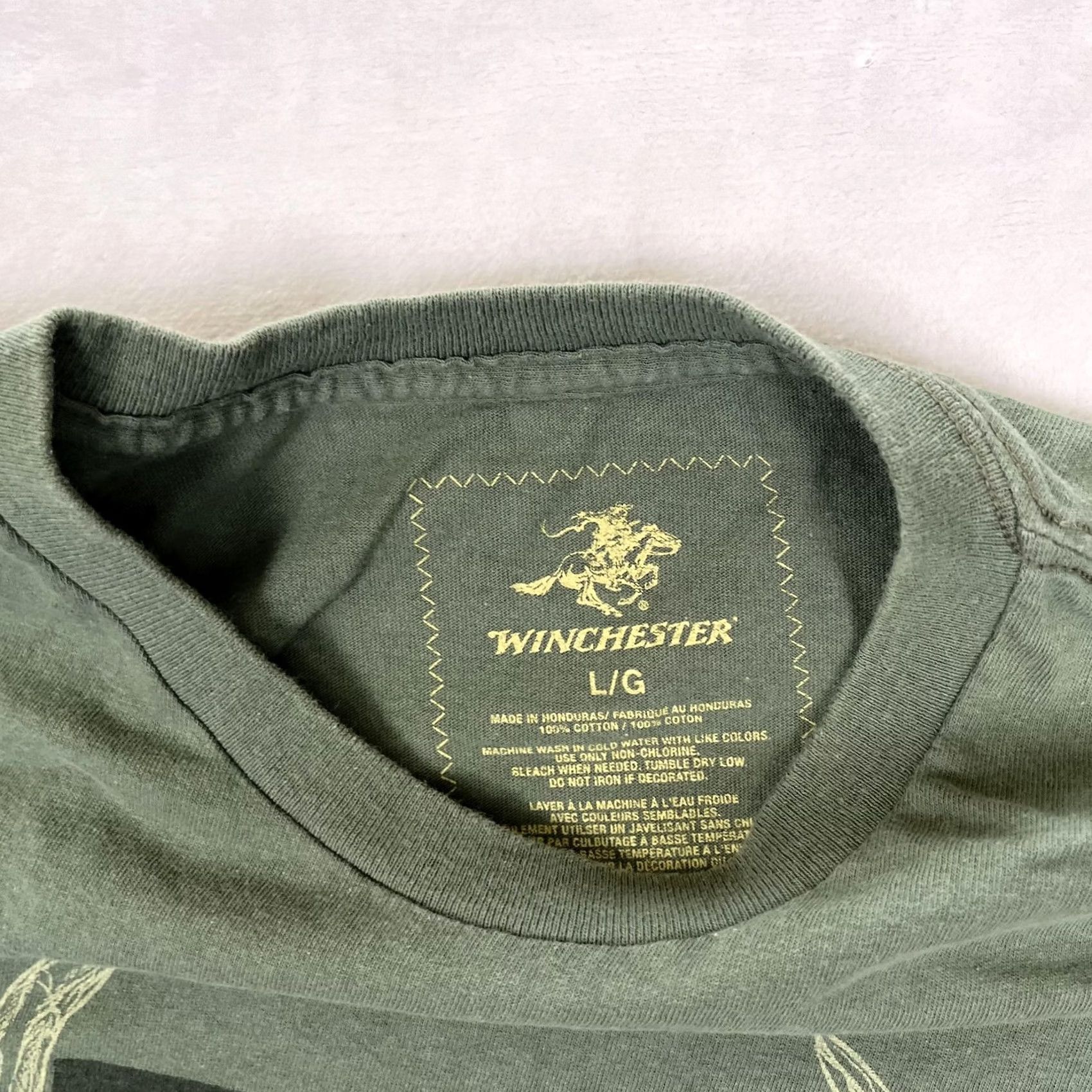 Vintage Winchester Eat Sleep Hunt T-Shirt Mens Large Green Deer Antlers Hunting Size US L / EU 52-54 / 3 - 5 Thumbnail
