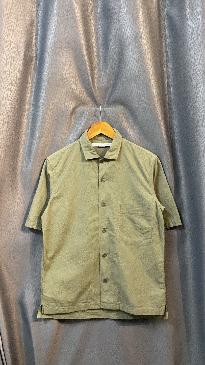Lemaire × Uniqlo × Vintage UNIQLO AND LEMAIRE SHIRT BUTTON UP OLIVE GREEN SMALL Size US S / EU 44-46 / 1 - 1 Thumbnail